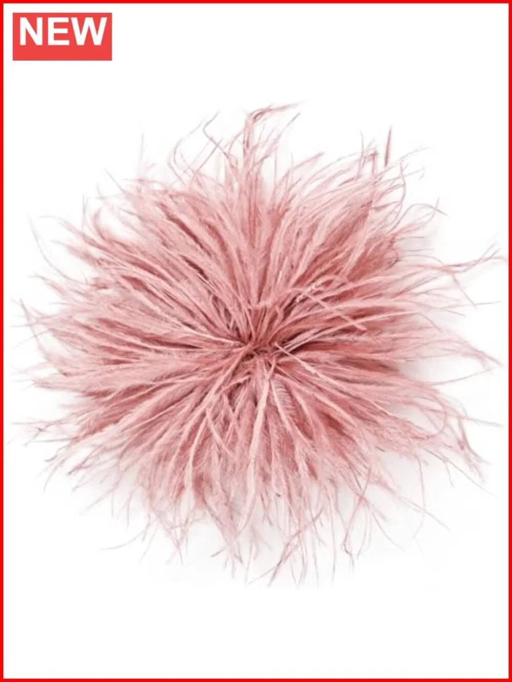 Oversized 150mm Feather Flower Brooch Pin for Suits Dresses Shawls Wedding Party